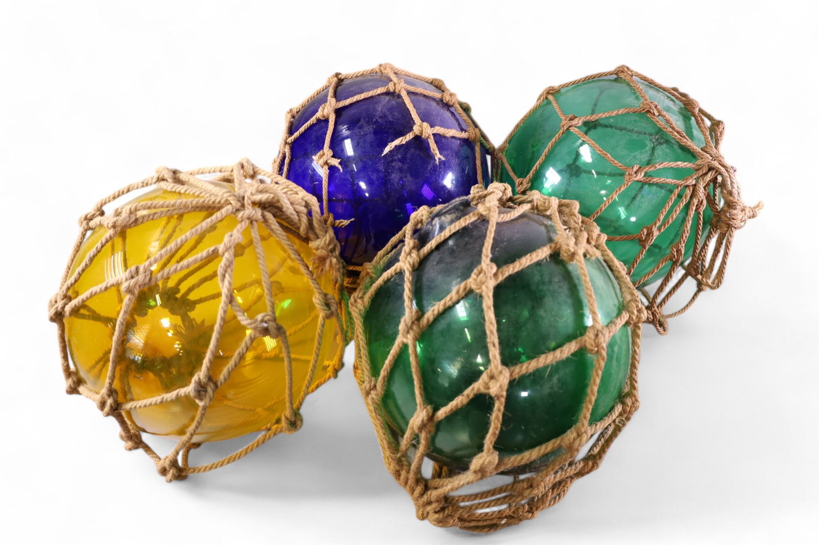 4 GLASS FISH FLOATS (1 of 3)