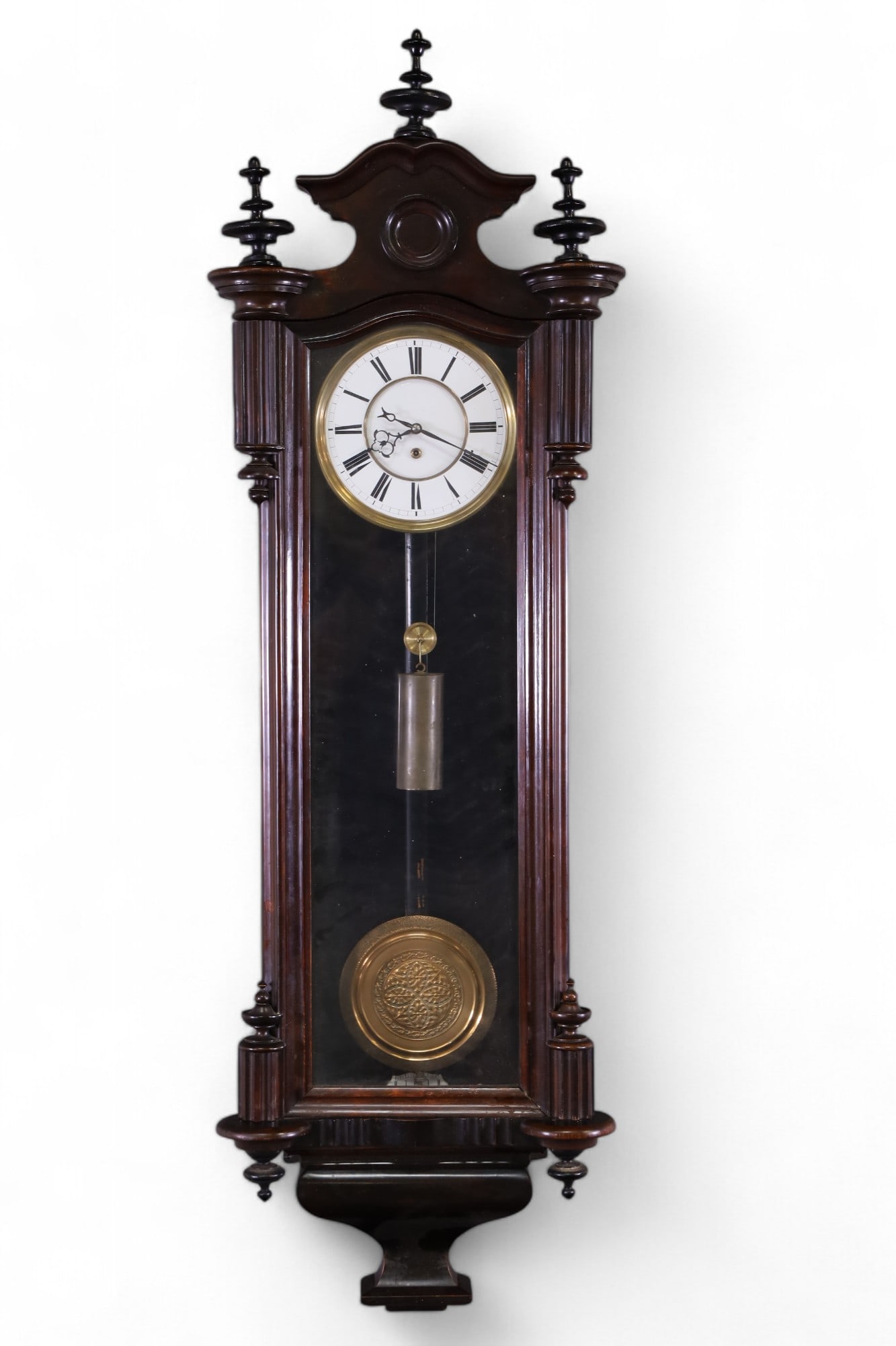VIENNA REGULATOR SINGLE WEIGHT WALL CLOCK (1 of 2)