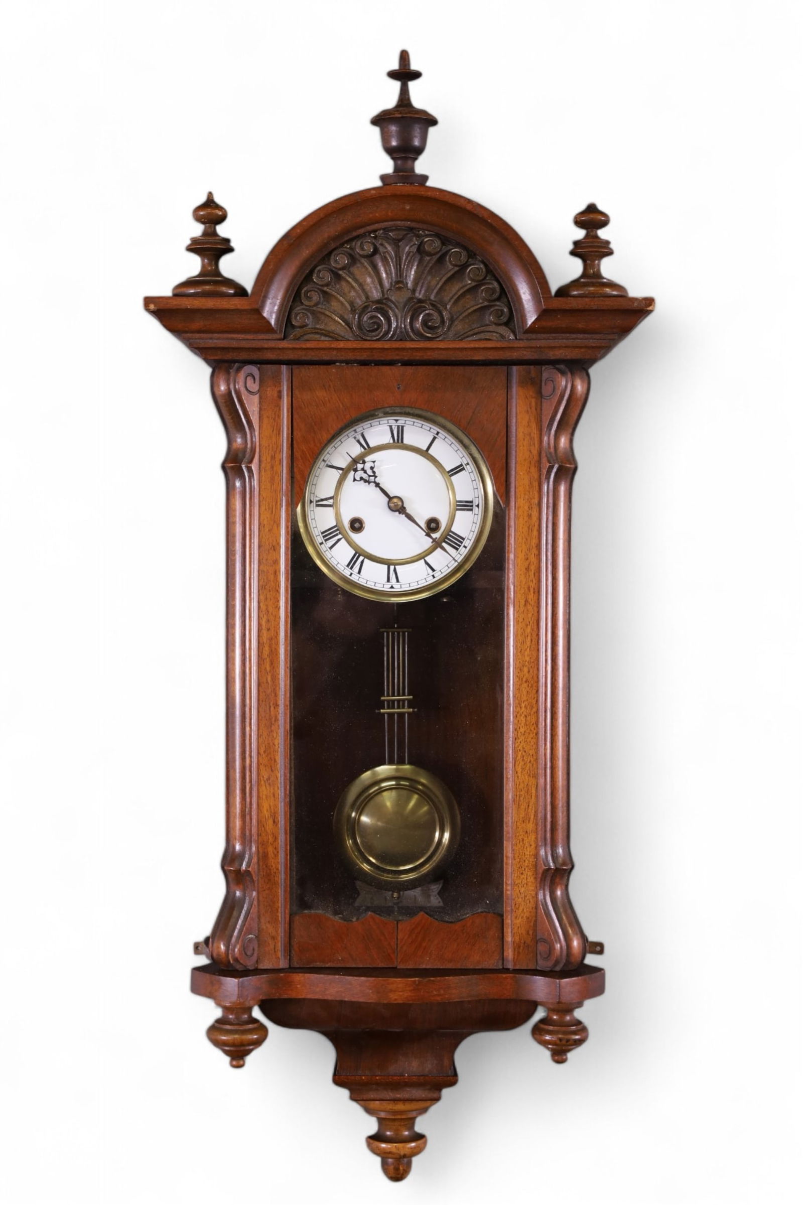 SMALL VICTORIAN WALL CLOCK (1 of 2)
