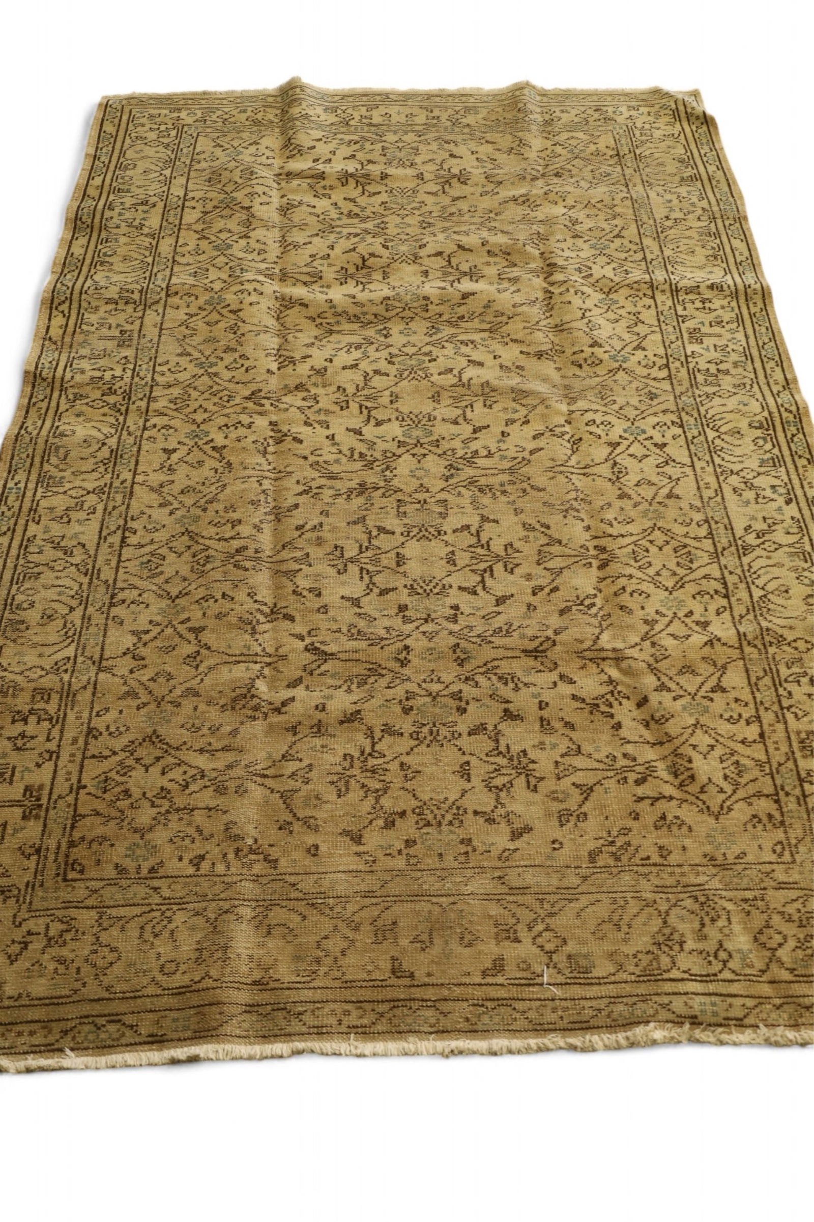 APPROX 6' 2" x 9' 5" HANDMADE WOOL RUG (1 of 4)