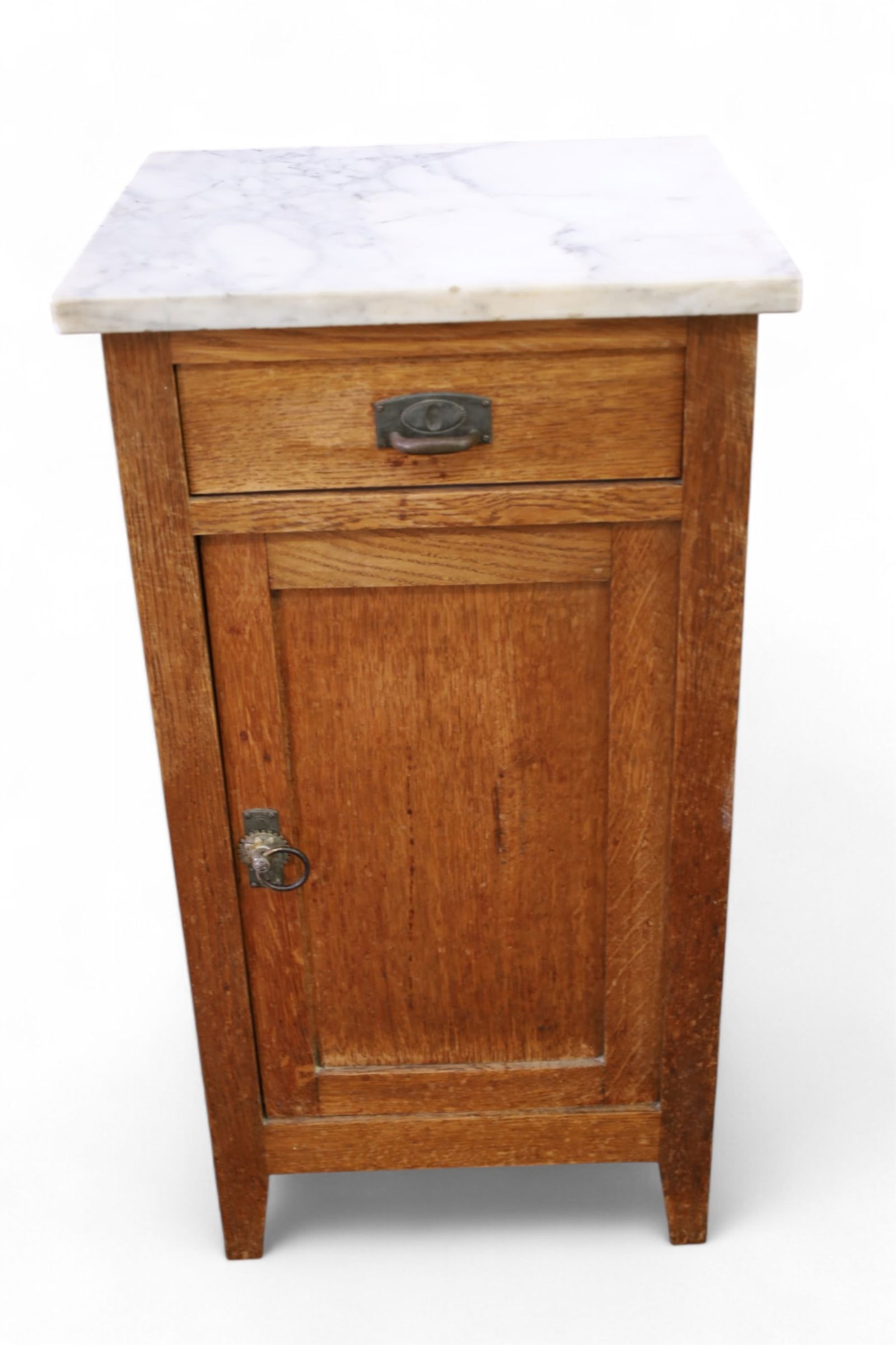 ANTIQUE MARBLE TOP NIGHTSTAND (1 of 3)