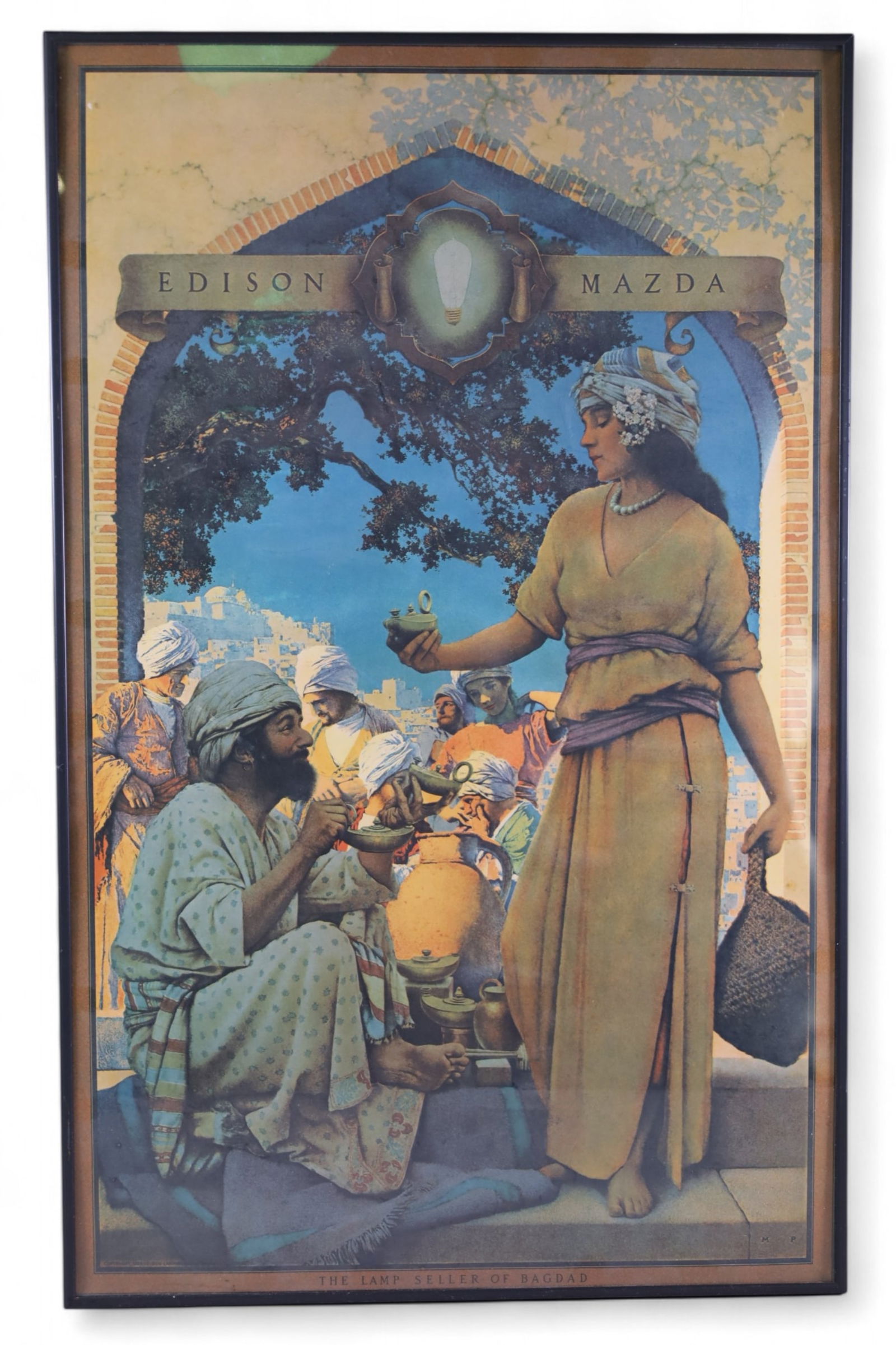 MAXFIELD PARRISH "LAMP SELLER OF BAGDAD" PRINT (1 of 2)