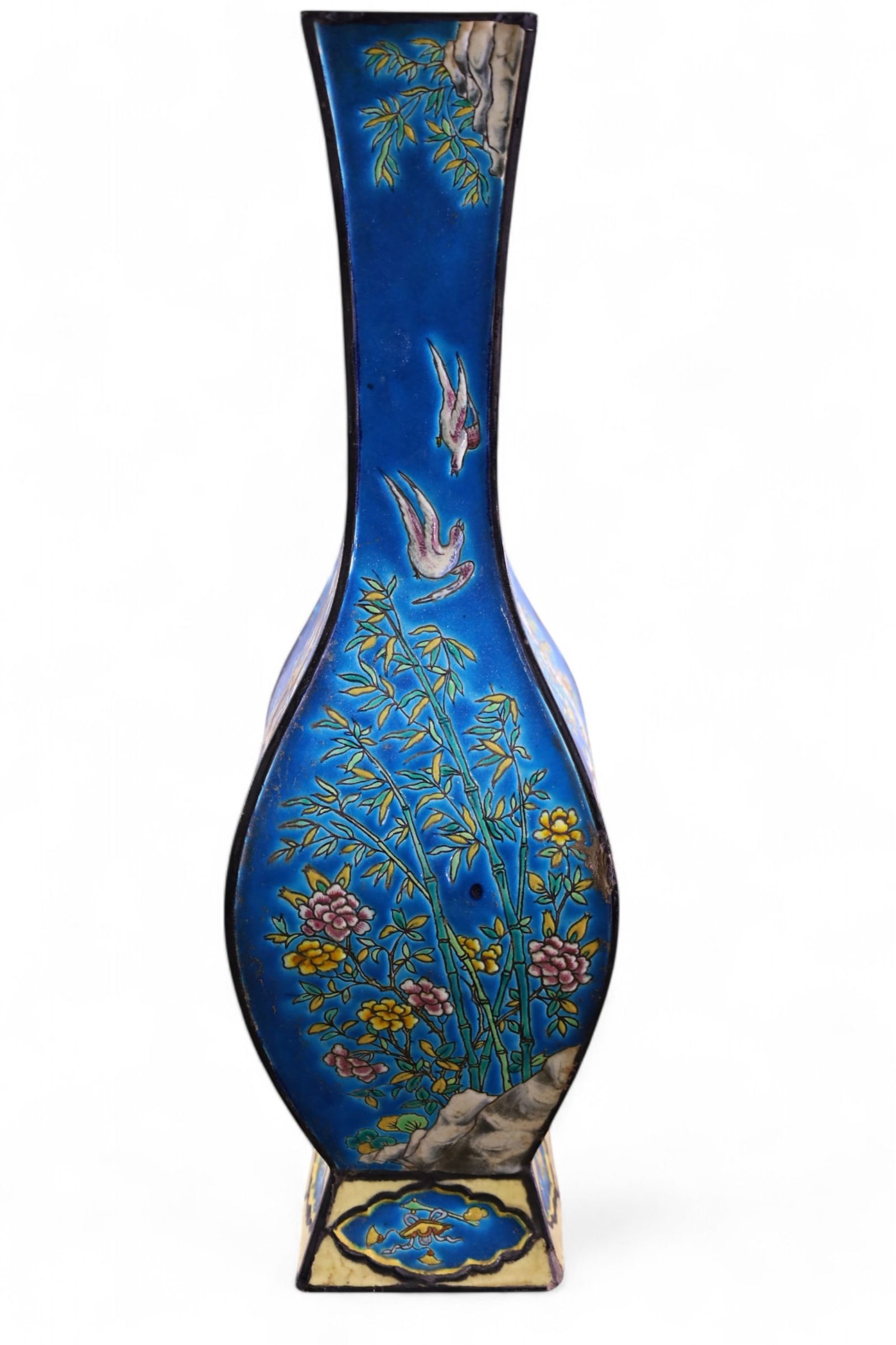 LONGWY POTTERY VASE (1 of 4)