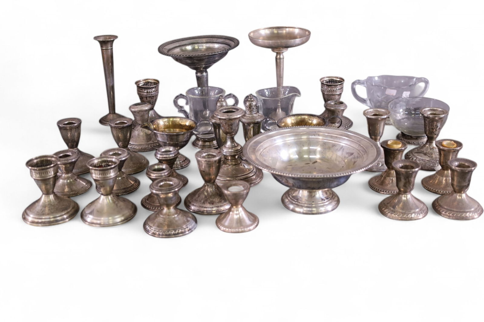 LOT OF WEIGHTED STERLING SILVER (1 of 2)