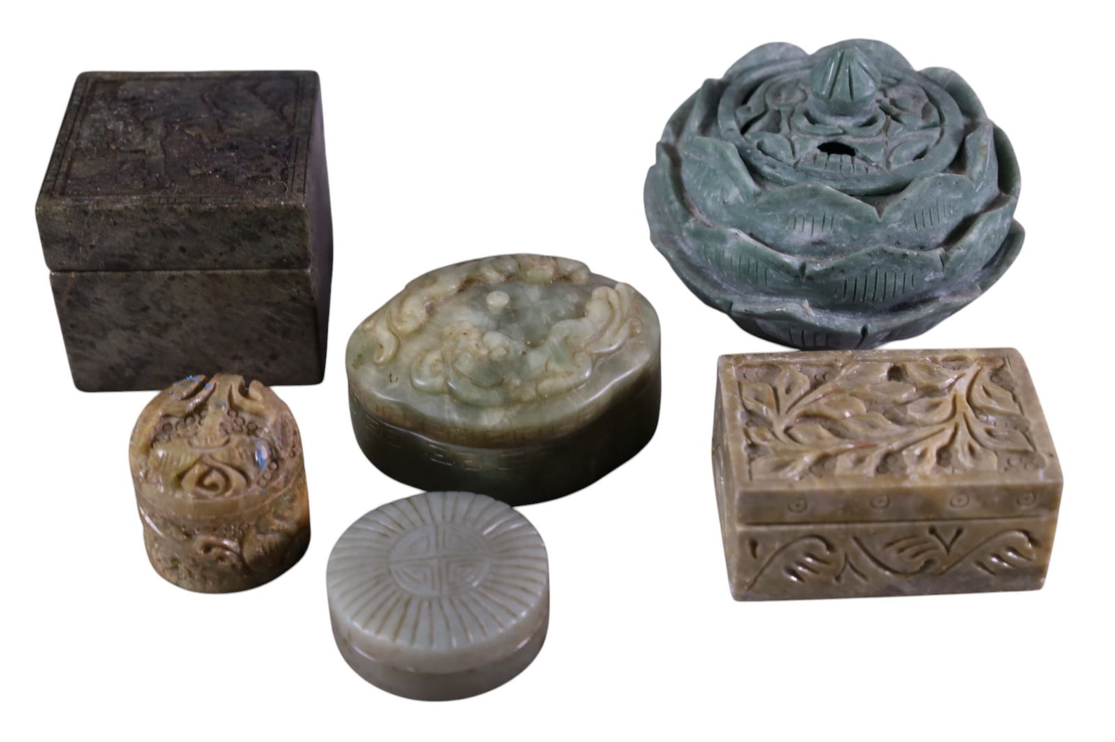 GROUPING OF STONE BOXES (1 of 5)