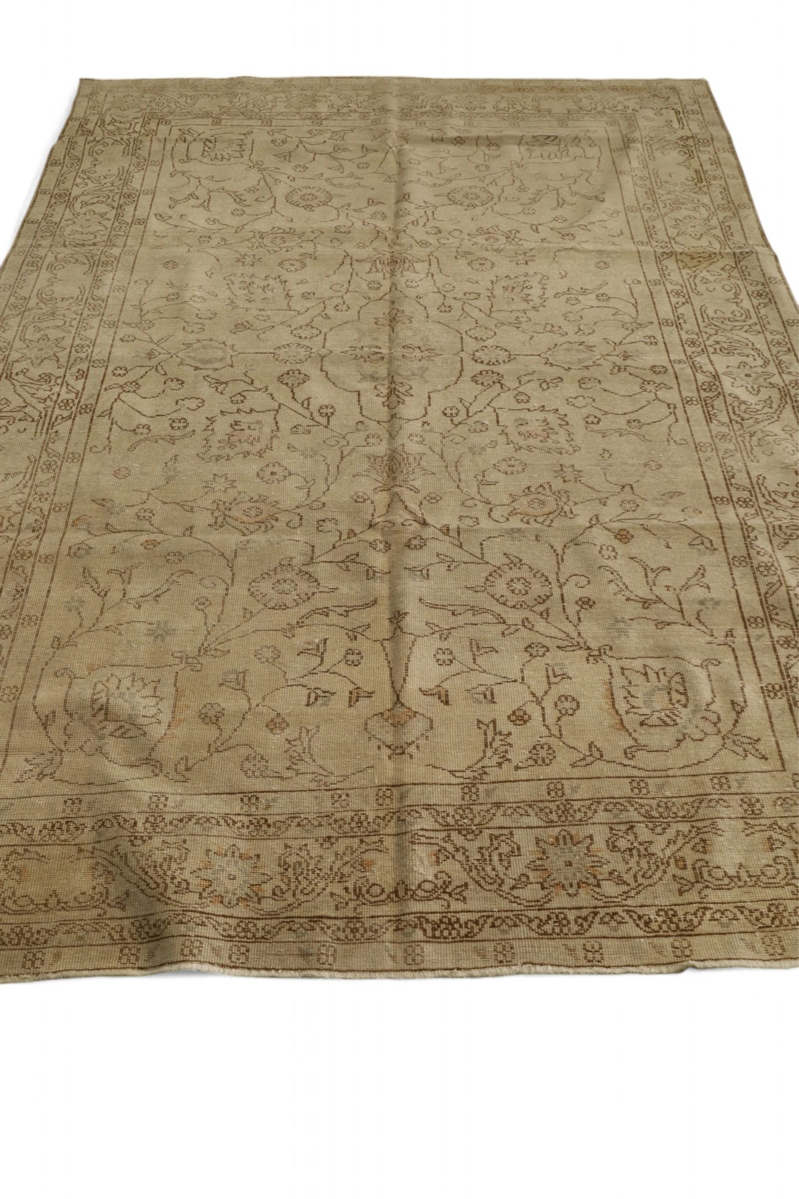 APPROX 6' 9" x 9' 10" HANDMADE WOOL RUG (1 of 3)