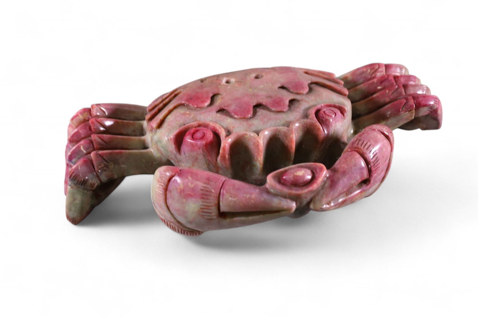 LARGE CARVED STONE CRAB (1 of 3)