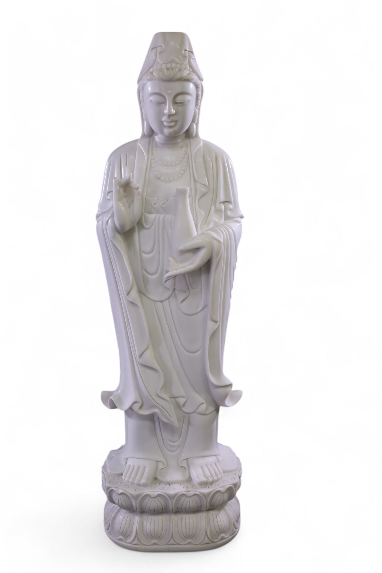 LIFESIZE MARBLE GUAN YIN STATUE (1 of 4)