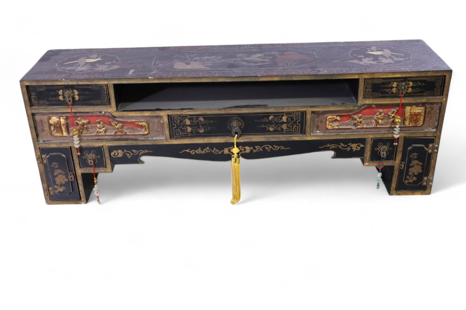 CHINESE LACQUERED LOW CONSOLE (1 of 3)