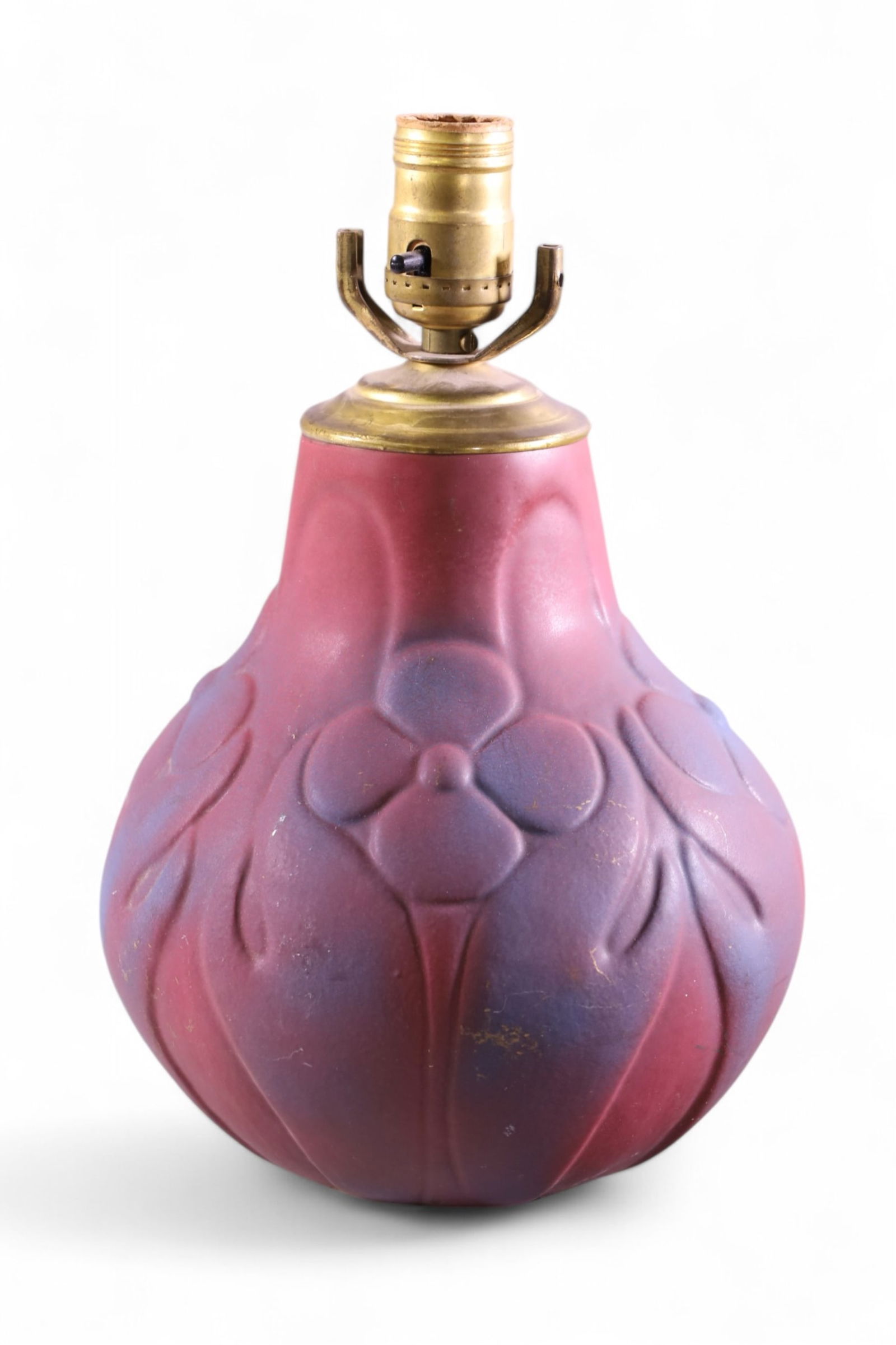 VAN BRIGGLE POTTERY LAMP (1 of 2)