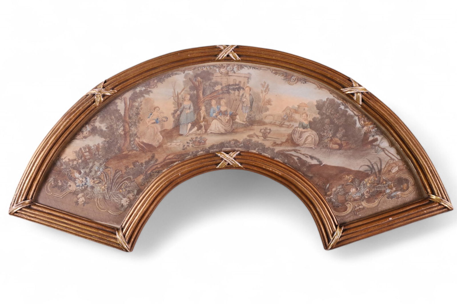 1920'S FAN MOLD FRAMED PRINT (1 of 2)