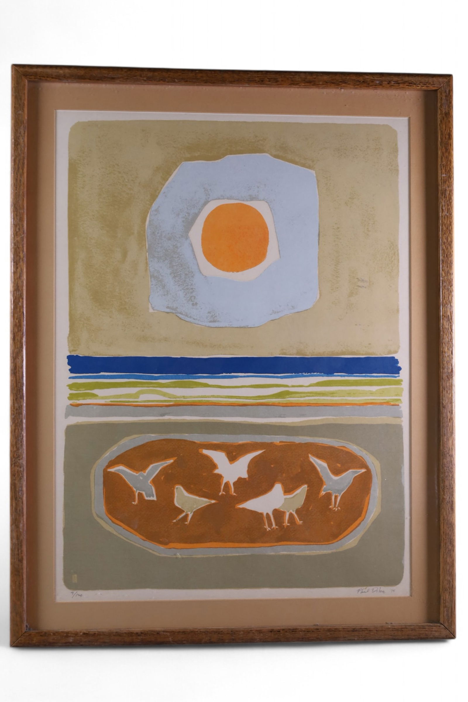 PHIL DIKE FRAMED LITHOGRAPH (1 of 4)