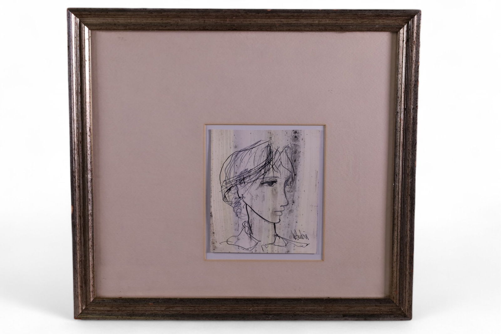GINO HOLLANDER FRAMED DRAWING (1 of 2)