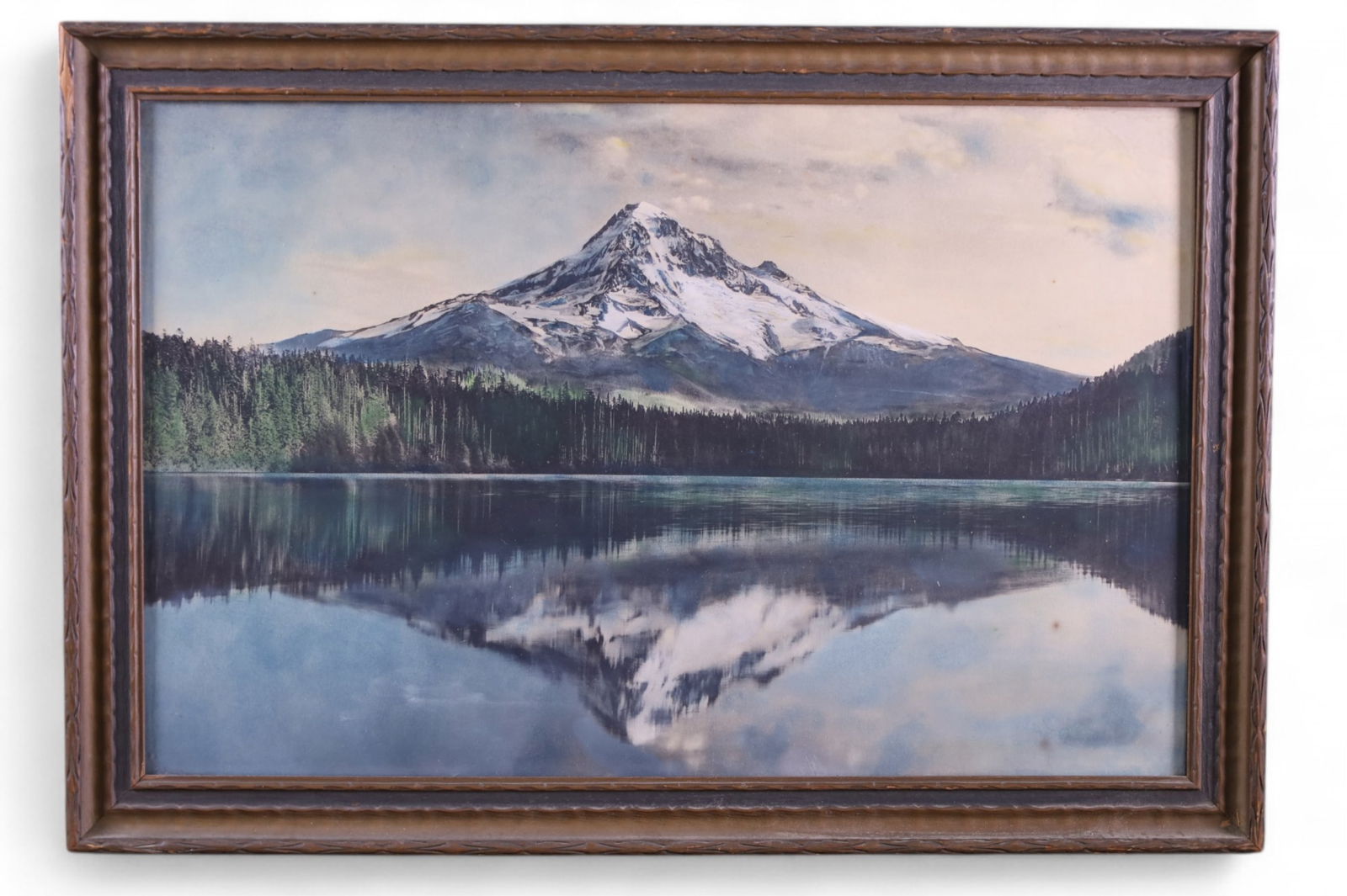 1920'S HAND TINTED PHOTO OF MT. HOOD (1 of 2)