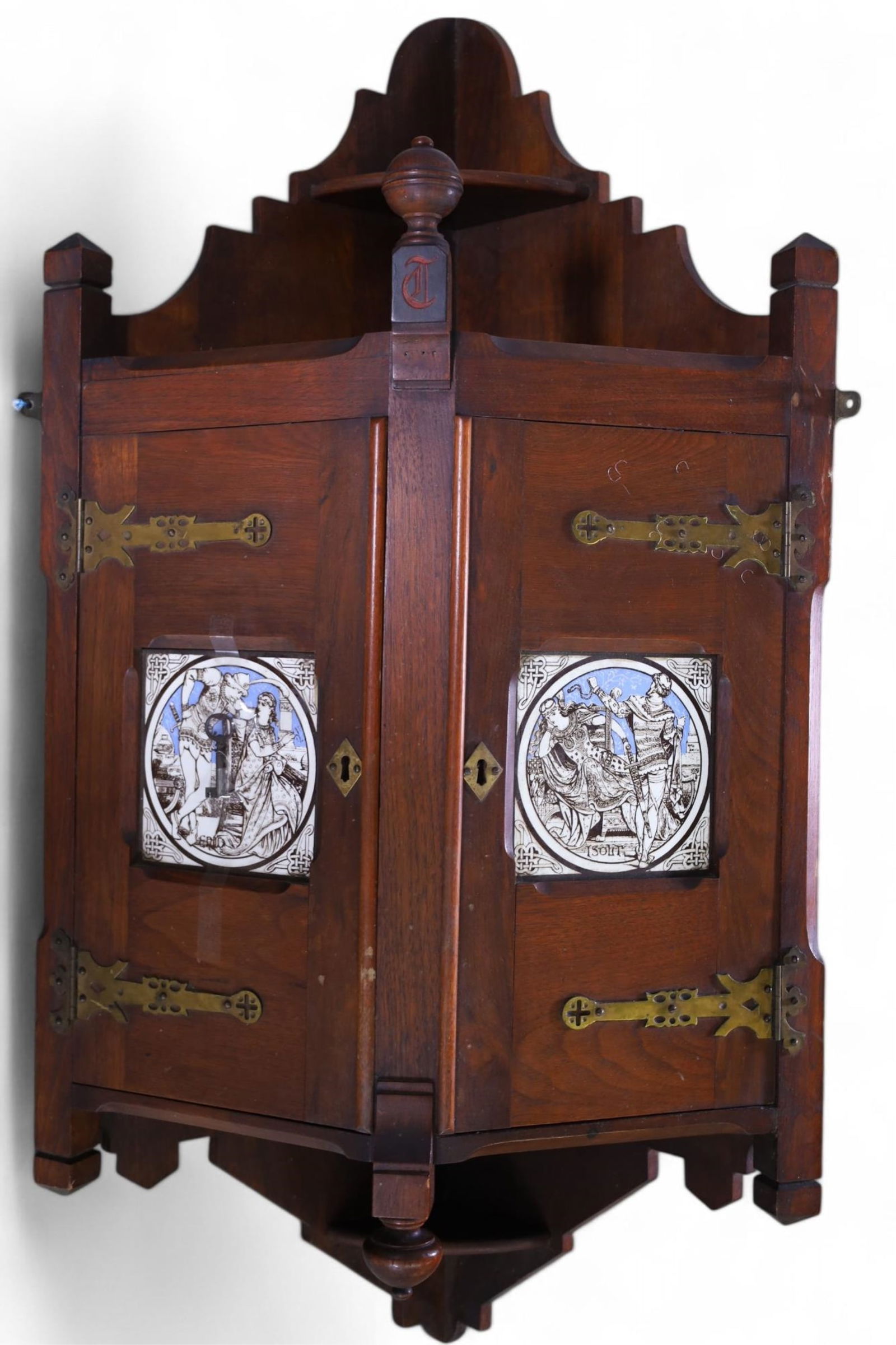 19TH CENTURY CORNER HANGING SHELF (1 of 5)