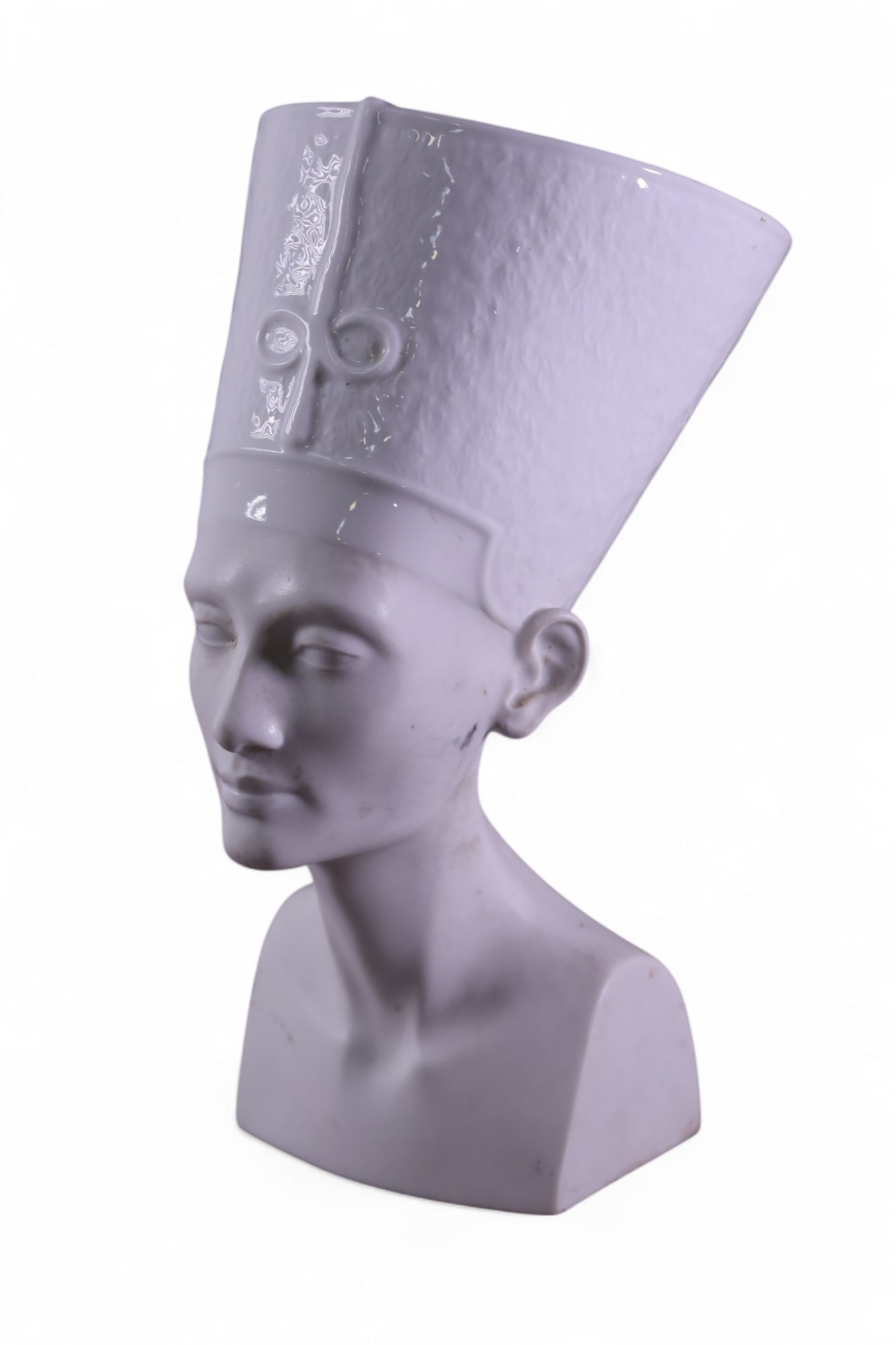 ROSENTHAL BUST: PORCELAIN BUST, MARKED ROSENTHAL. NEFERTITI. 11 1/2" H.