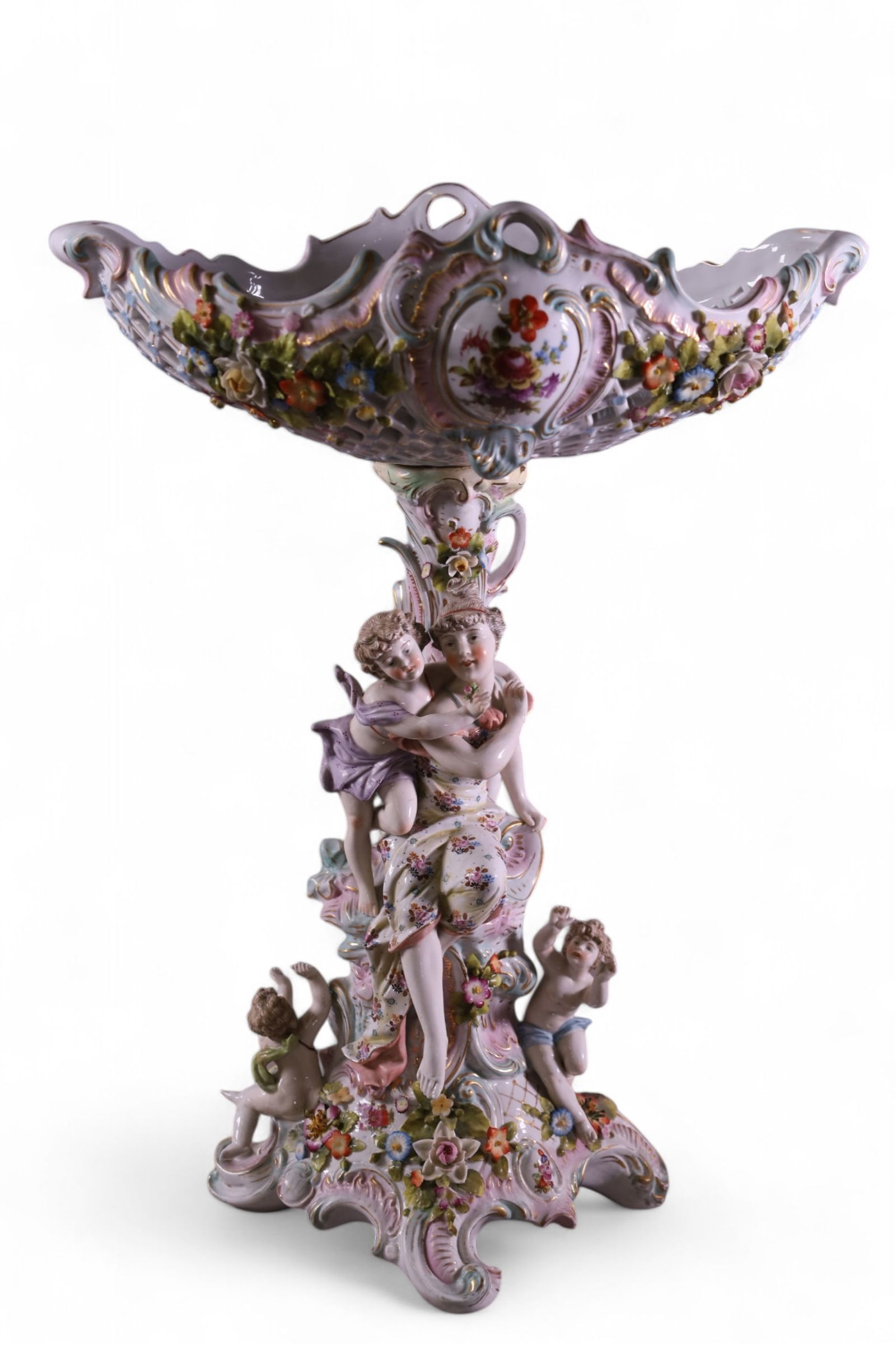 LARGE PORCELAIN COMPOTE (1 of 3)