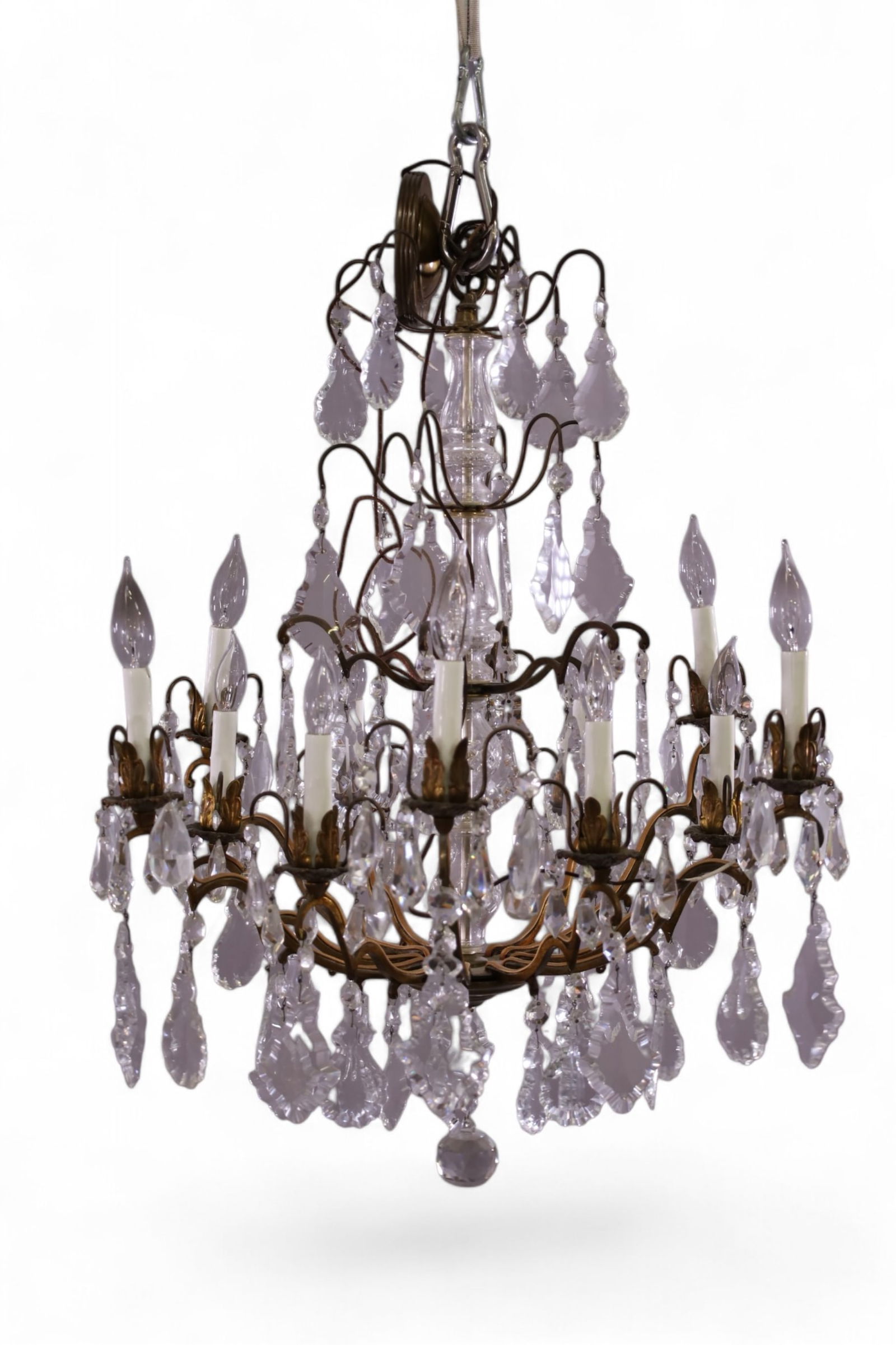 LARGE CRYSTAL PRISM CHANDELIER (1 of 3)