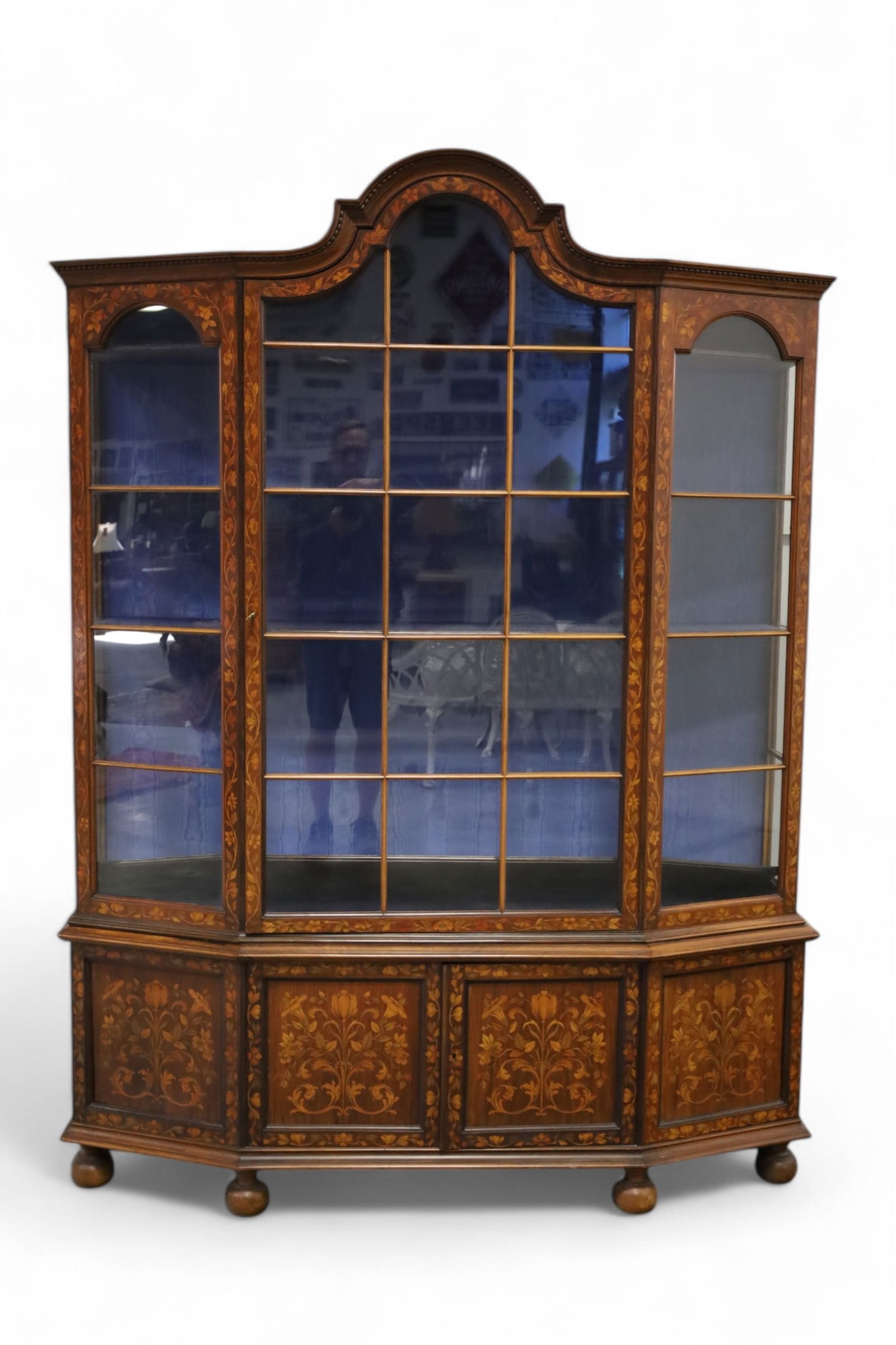 DUTCH MARQUETRY CHINA CABINET (1 of 3)