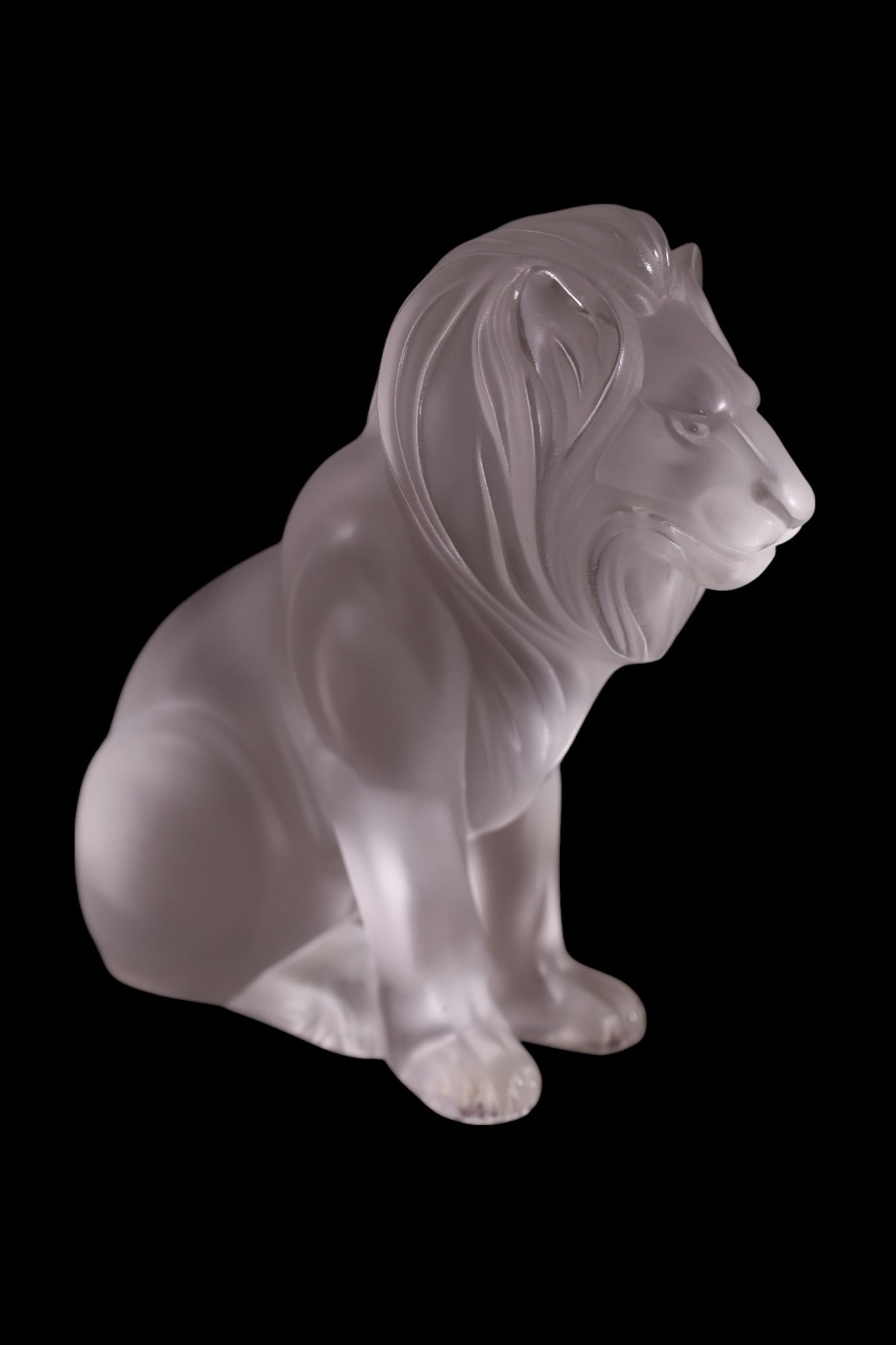 LALIQUE LION BAMARA FIGURE (1 of 2)