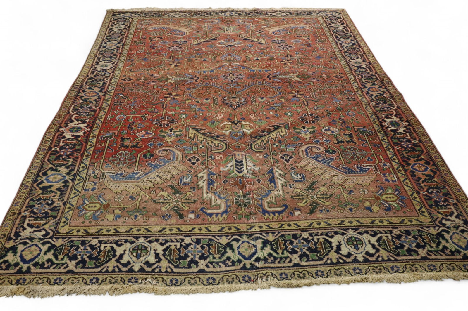 APPROX 8' 2" x 10" 6" HANDMADE WOOL RUG (1 of 4)