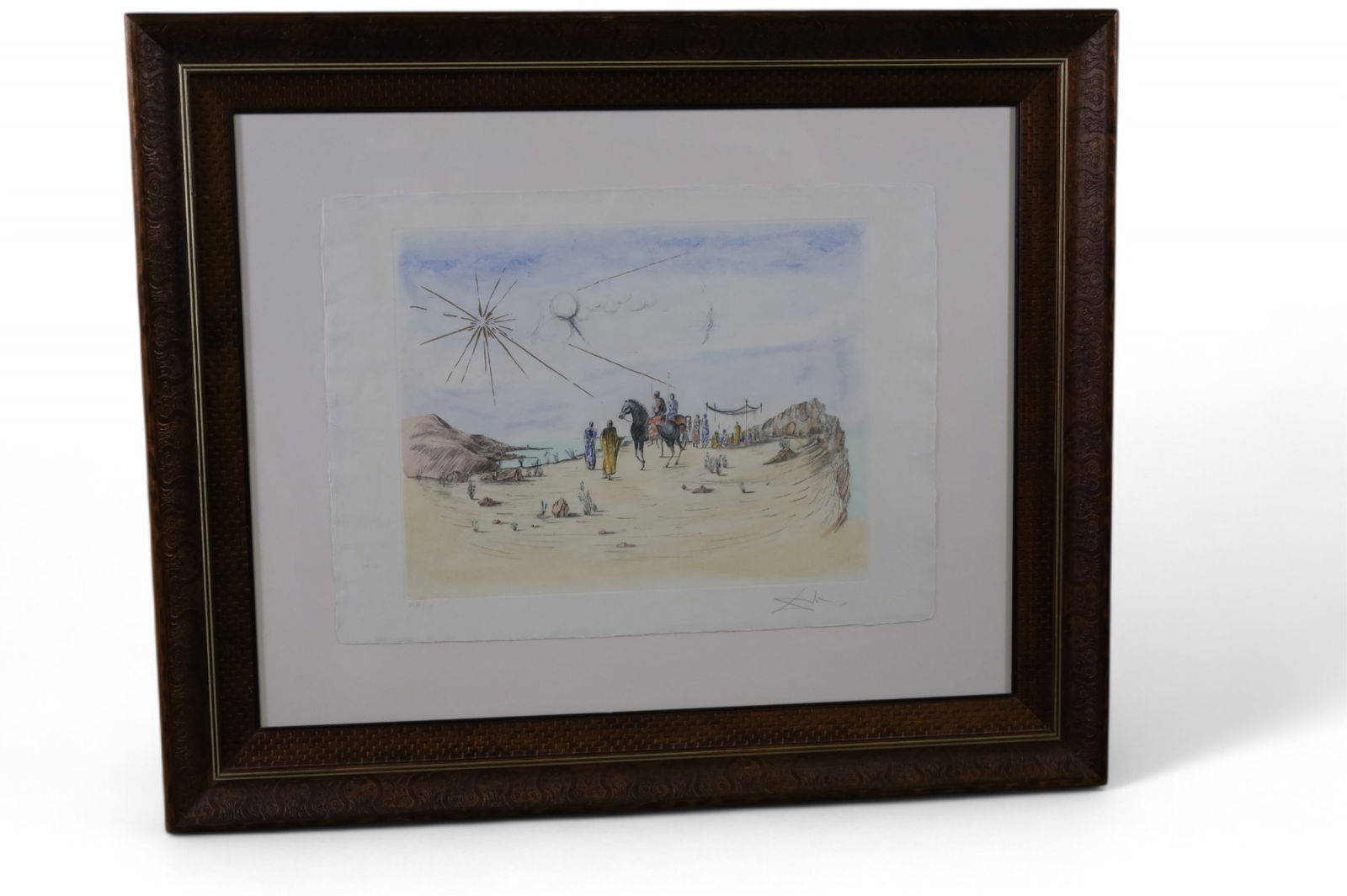 LARGE SALVADOR DALI COLORED LITHOGRAPH (1 of 4)