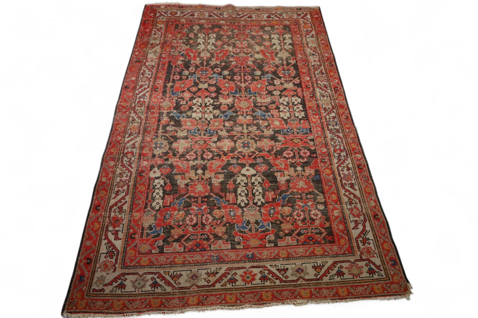 APPROX 6' 3" x 4' 1" HANDMADE WOOL RUG (1 of 4)