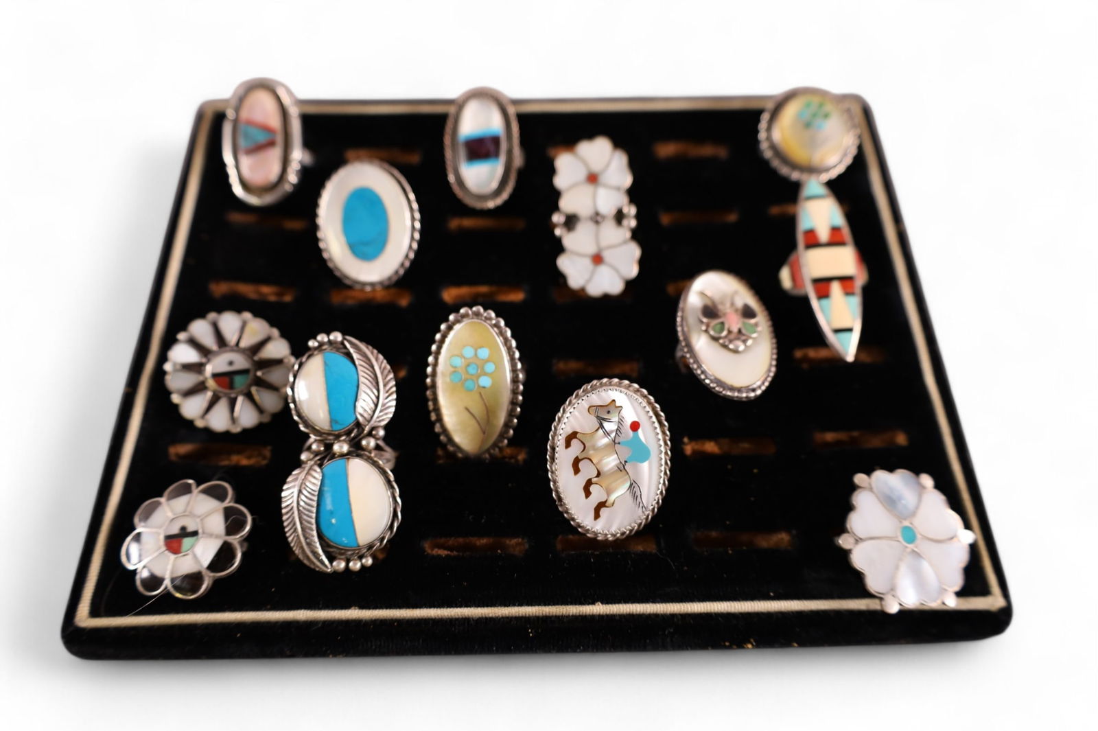 13 NATIVE AMERICAN RINGS (1 of 3)