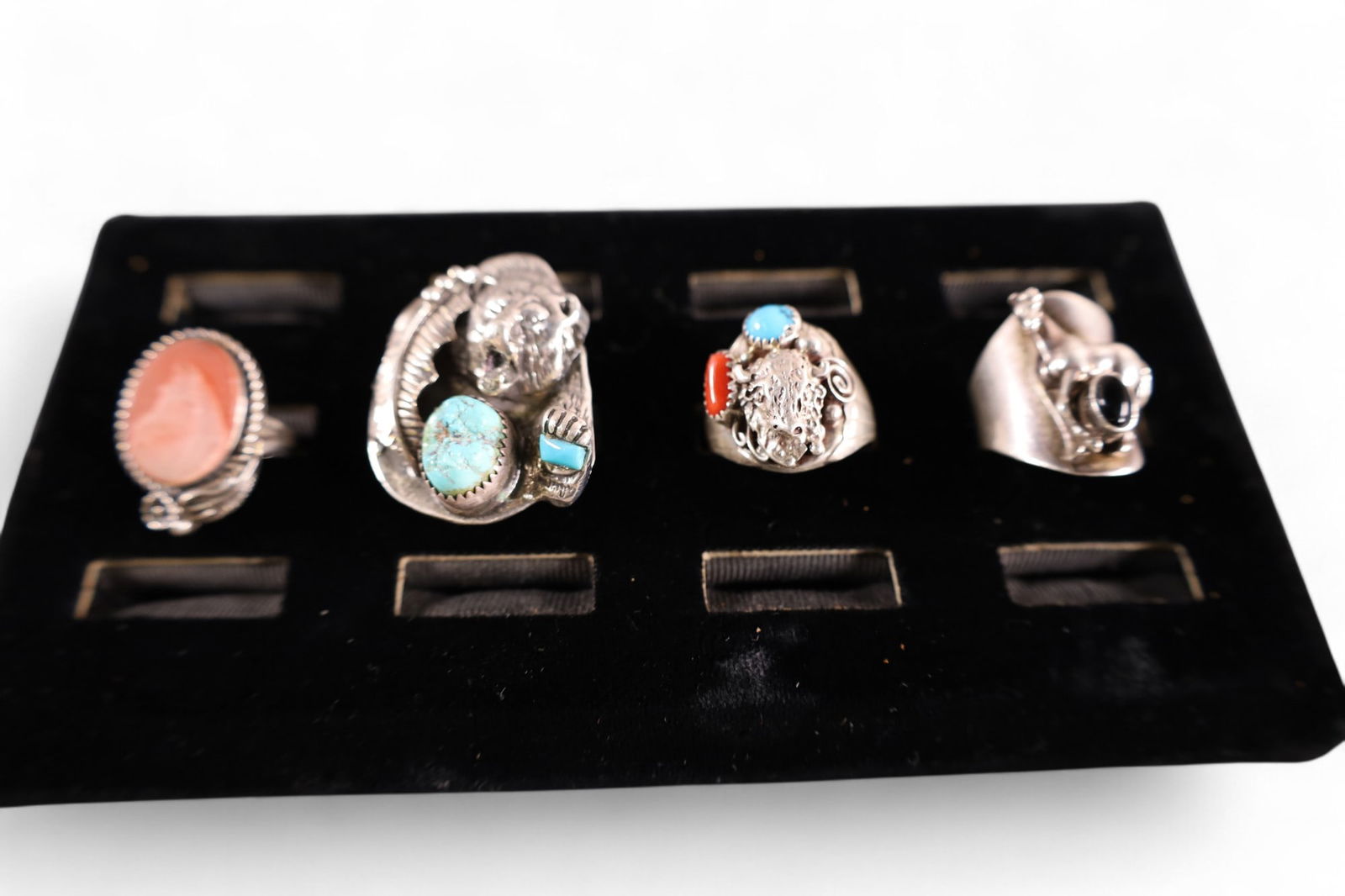 4 NATIVE AMERICAN ANIMAL RINGS (1 of 3)