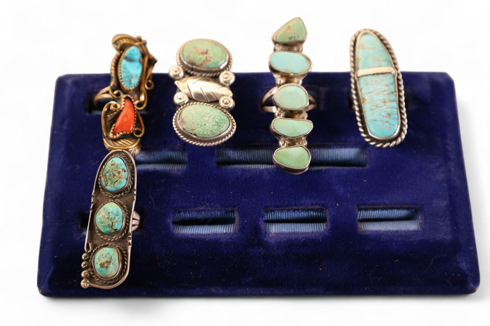 5 NATIVE AMERICAN RINGS (1 of 2)