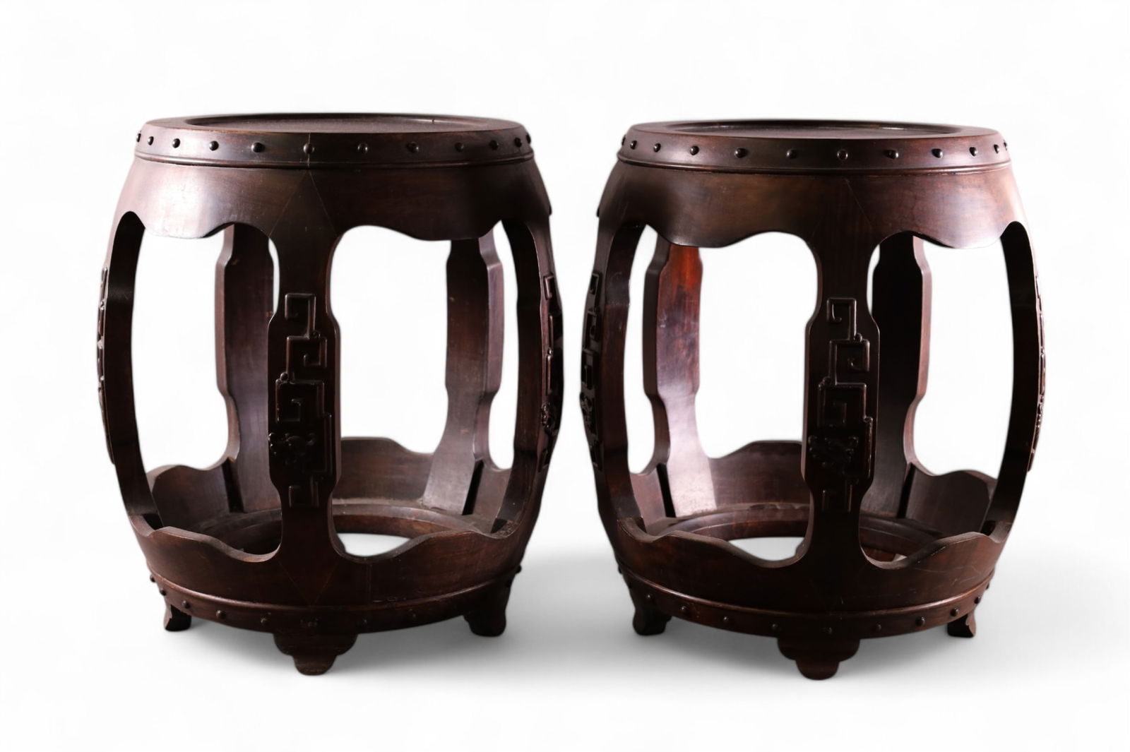 PAIR OF CHINESE GARDEN STOOLS (1 of 4)