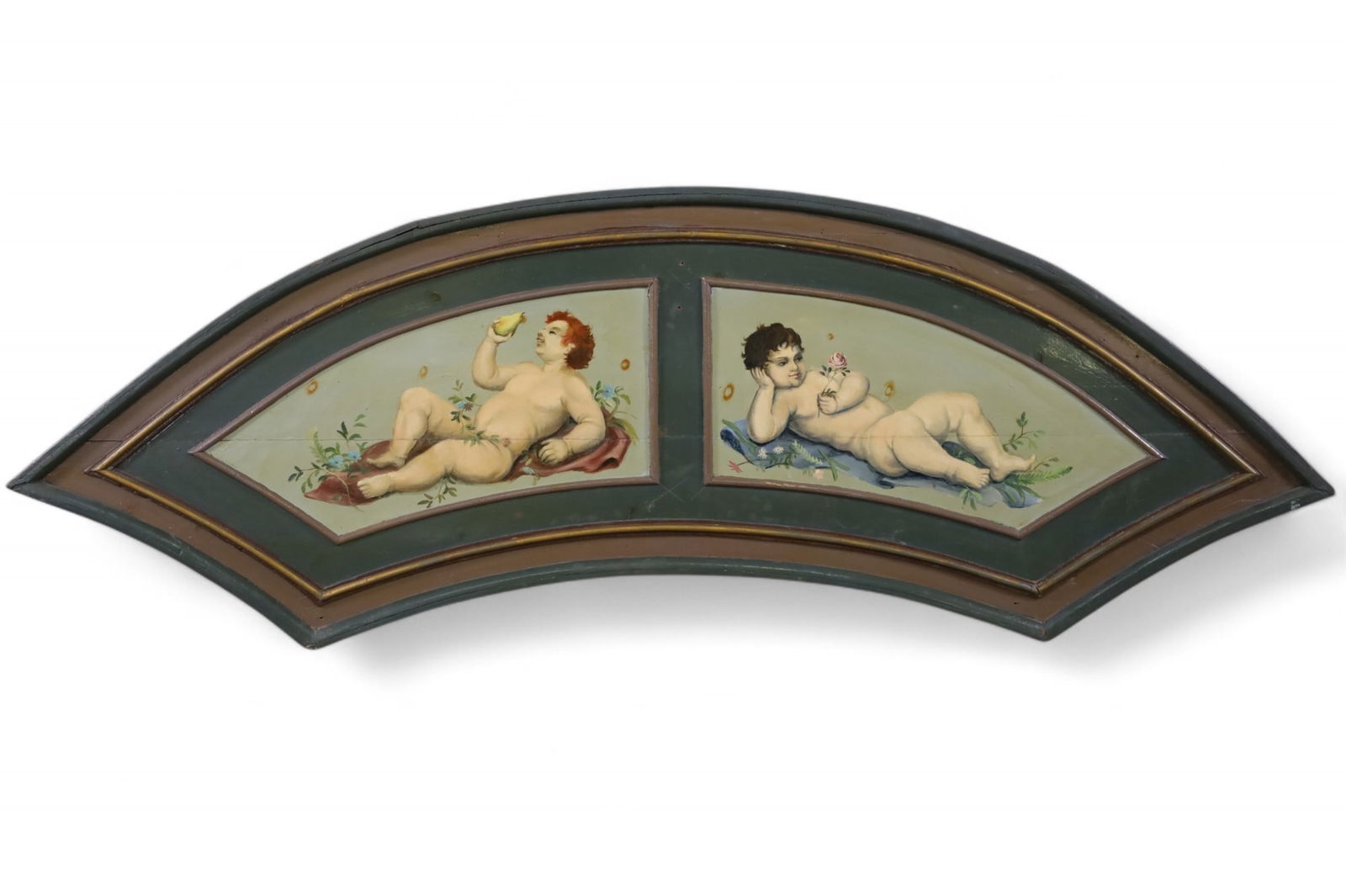 19TH CENTURY HAND PAINTED CAROUSEL PANEL (1 of 3)