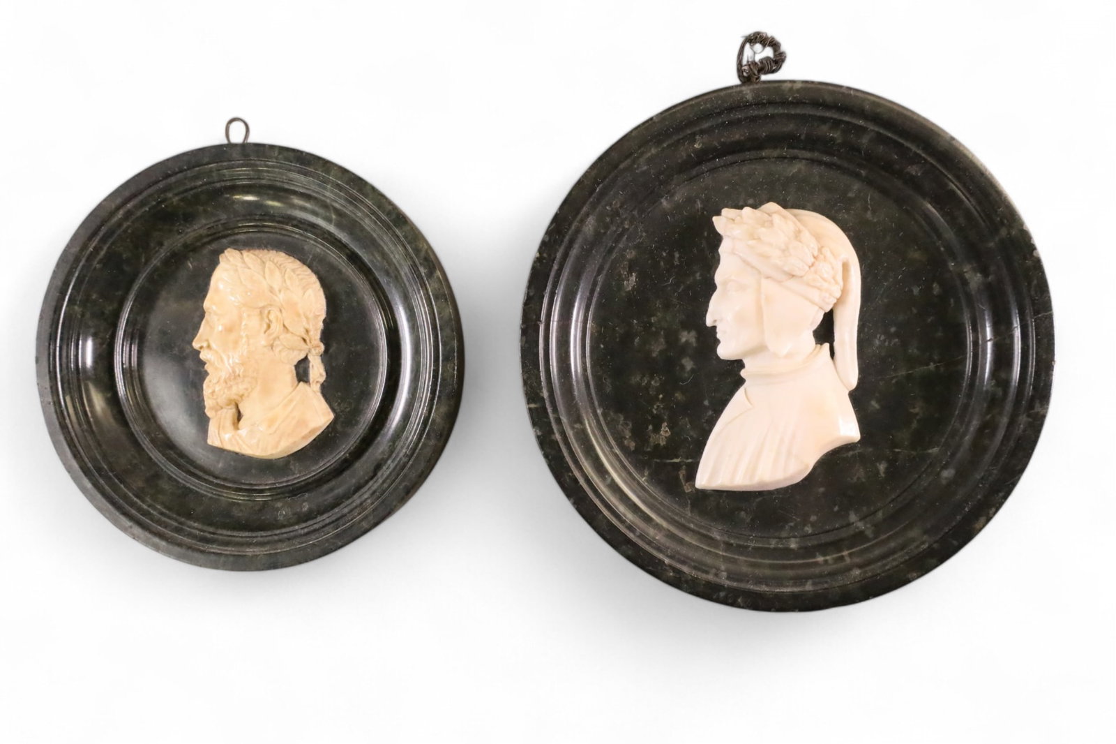 2 MARBLE MEDALLIONS (1 of 3)