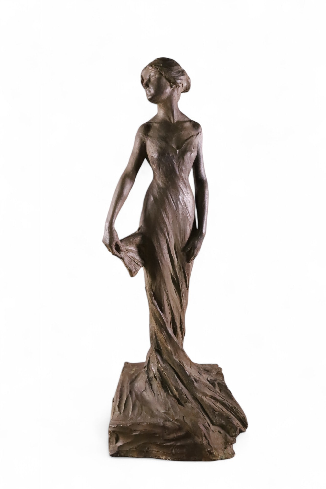 1916 TERRA COTTA LADY STATUE (1 of 5)