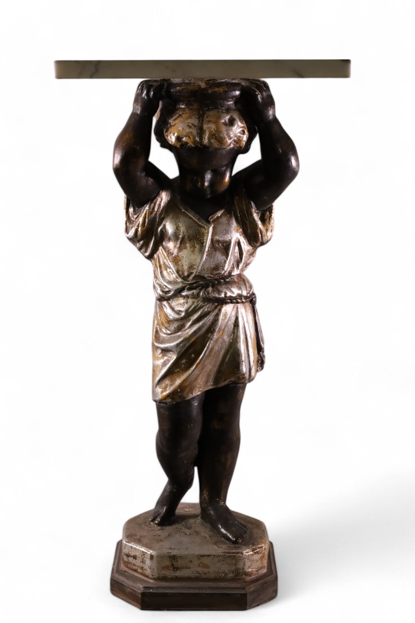 MARBLE TOP FIGURAL STAND (1 of 2)