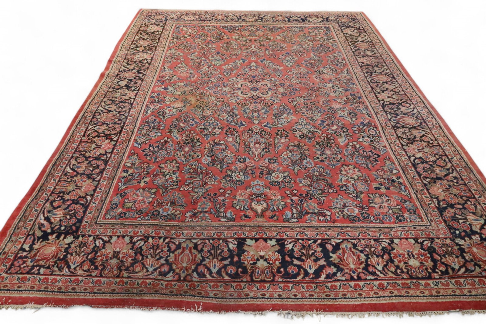 APPROX 12' x 9' 2" HANDMADE WOOL RUG (1 of 4)