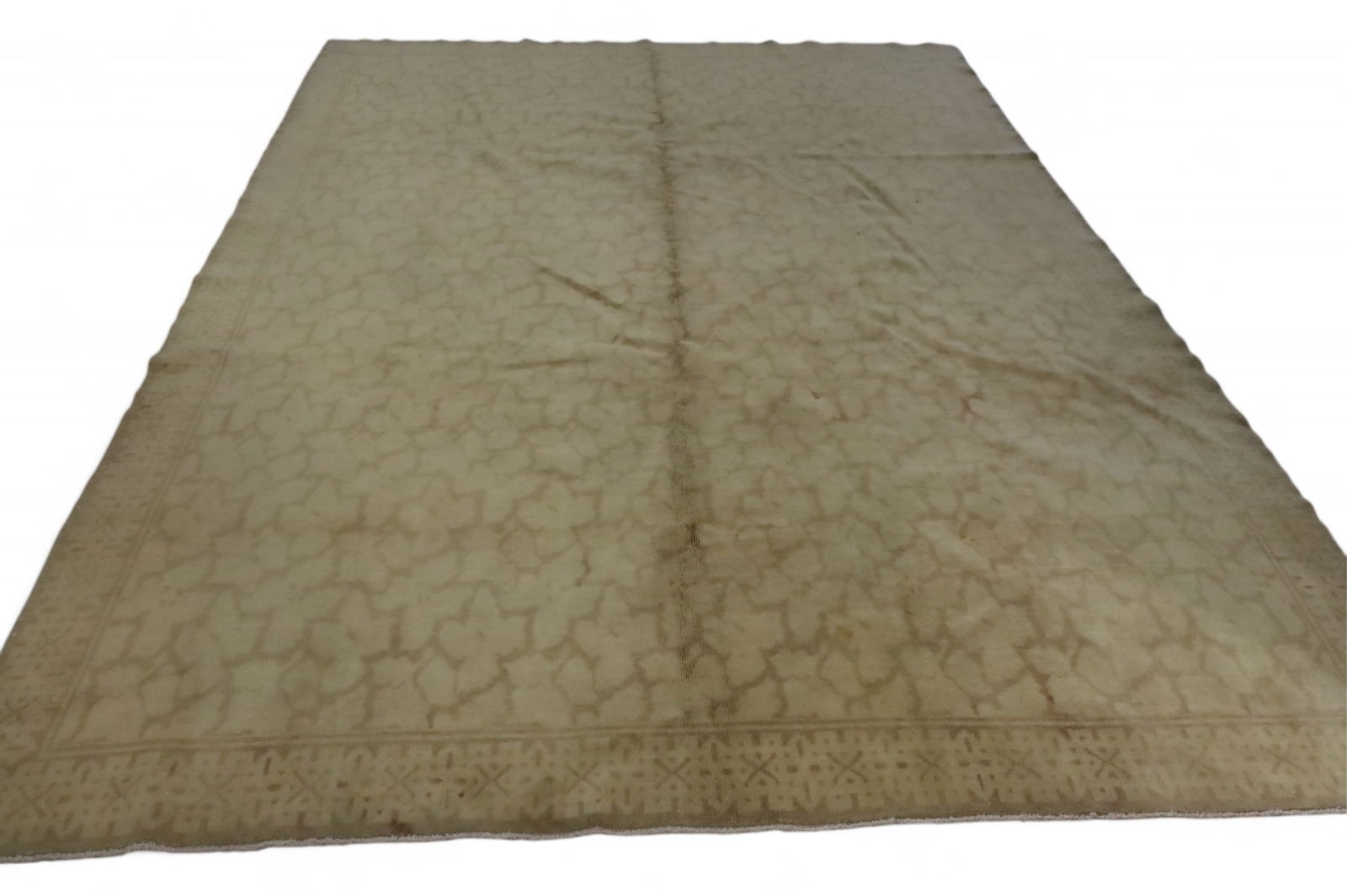 APPROX 7' 11" x 10' 6" HANDMADE WOOL RUG (1 of 5)