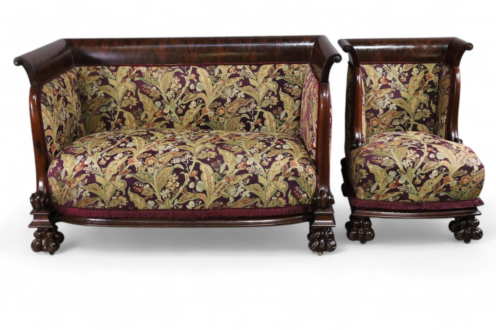 LATE 1800'S KARPEN STYLE 2 PIECE PARLOR SET (1 of 5)