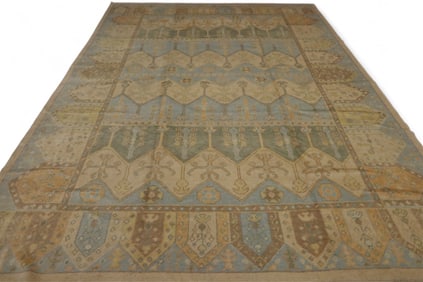 APPROX 9' 3" x 12' 2" HANDMADE WOOL RUG