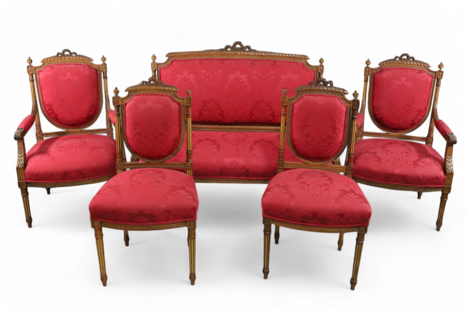 5 PC. FRENCH VICTORIAN PARLOR SET (1 of 6)