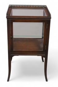 SINGLE DOOR MAHOGANY VITRINE