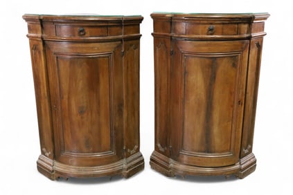 PAIR OF 19TH CENTURY CORNER CABINETS