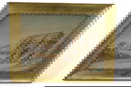 19TH CENTURY ARCH OF CONSTANTINE WATERCOLOR