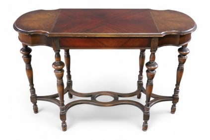 1930'S INLAID 1 DRAWER SIDE TABLE