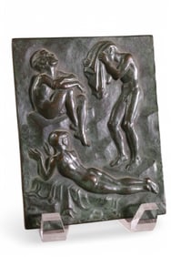 NUDE BRONZE PLAQUE