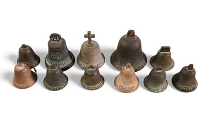 11 SMALL MISSION BELLS
