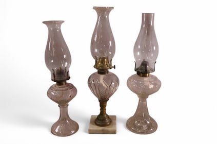 3 OIL LAMPS