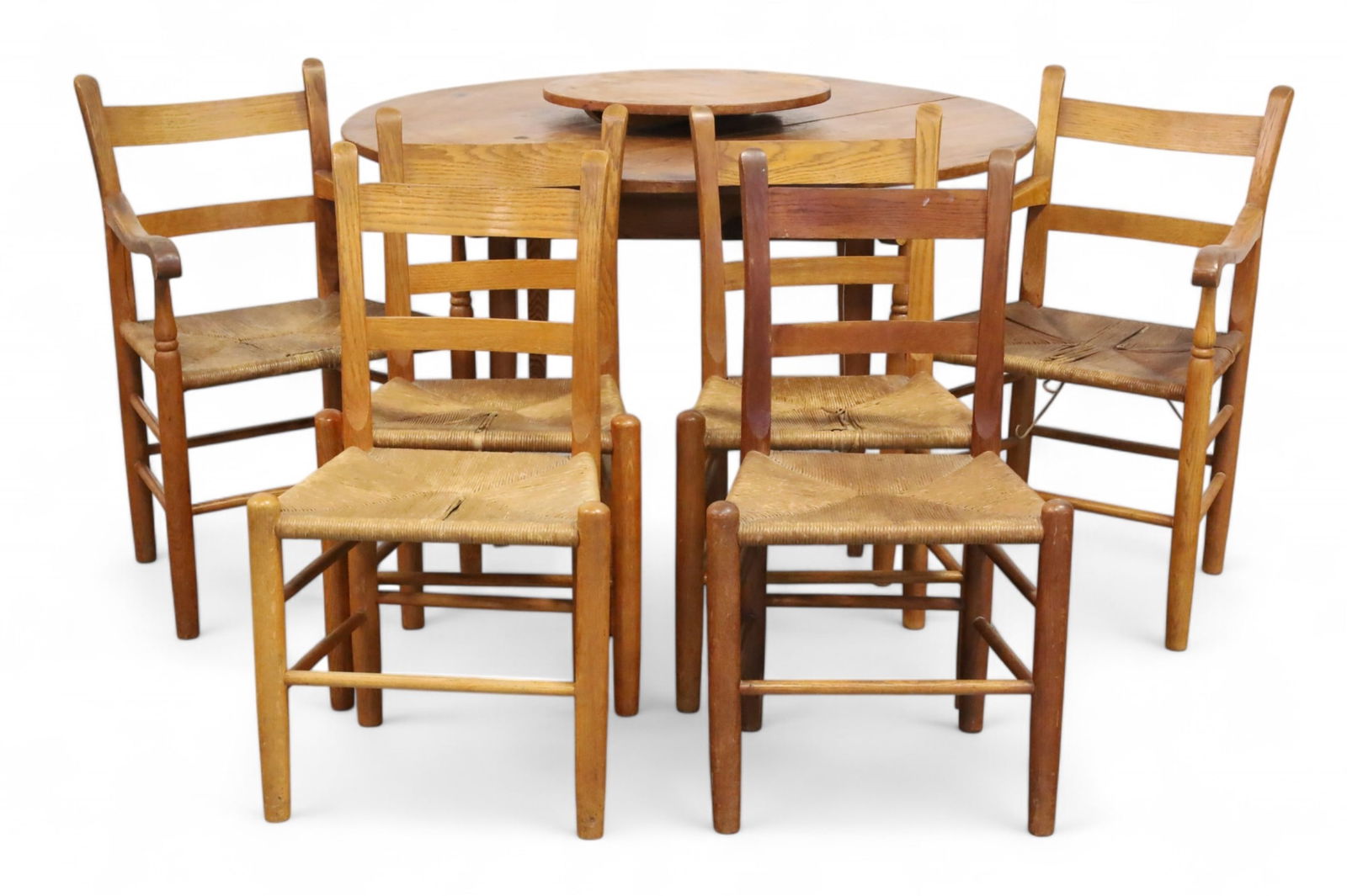 PRIMITIVE PINE DINING TABLE & CHAIRS (1 of 9)