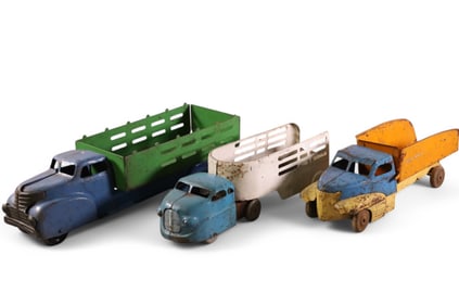 3 PRESSED STEEL TOYS