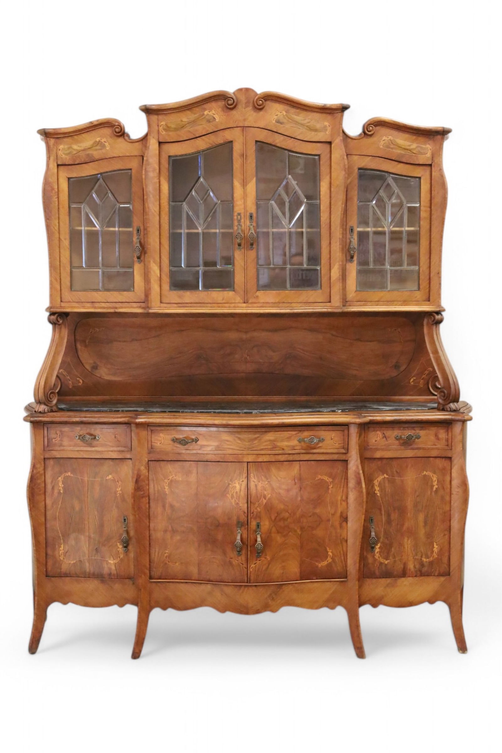 LARGE INLAID FRENCH SIDEBOARD (1 of 7)